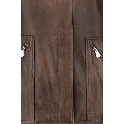 PINKO Statement-Making Leather Jacket
