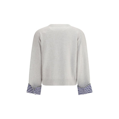 Brunello Cucinelli Cashmere Sweater with Double Sleeves