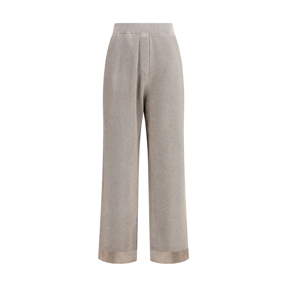 Brunello Cucinelli Ribbed Lurex Pants