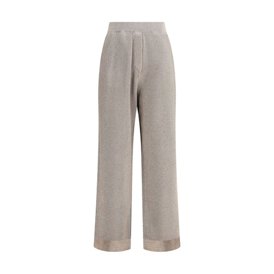 Brunello Cucinelli Ribbed Lurex Pants