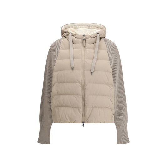 Brunello Cucinelli Wool Sleeved Down Jacket