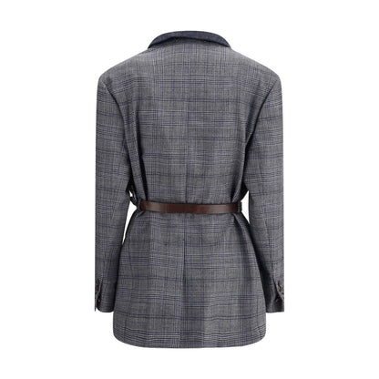 Brunello Cucinelli Prince of Wales Pattern Blazer