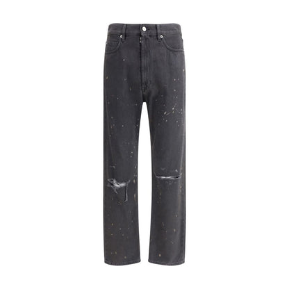 MM6 Vintage Jeans - Bold Cotton Denim with Cut-Out Details