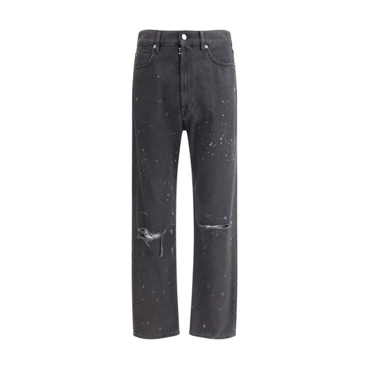 MM6 Vintage Jeans - Bold Cotton Denim with Cut-Out Details