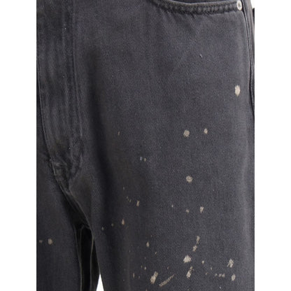 MM6 Vintage Jeans - Bold Cotton Denim with Cut-Out Details