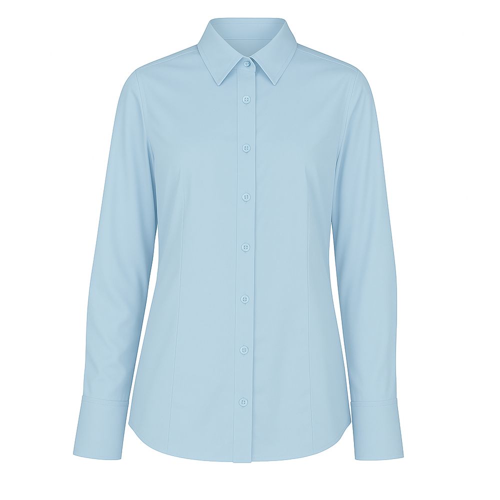 Loro Piana Made in Italy Blue Cotton Shirt