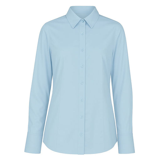 Loro Piana Made in Italy Blue Cotton Shirt