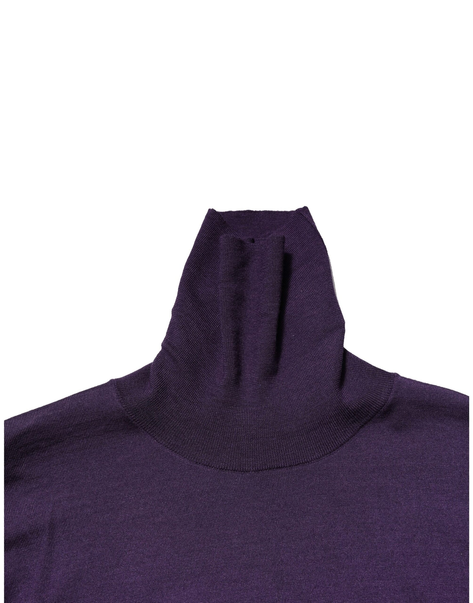 Dolce & Gabbana Purple Cashmere Turtleneck Pullover Sweater for Men