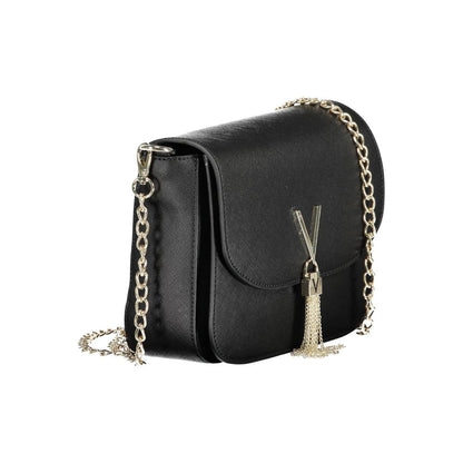 Valentino Bags Black Faux Leather Handbag with Shoulder Strap