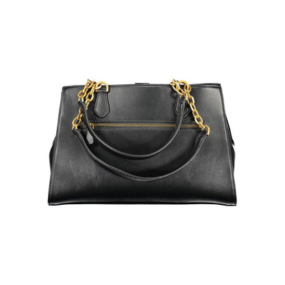 Guess Jeans Black Handbag – Faux Leather, Chic Design