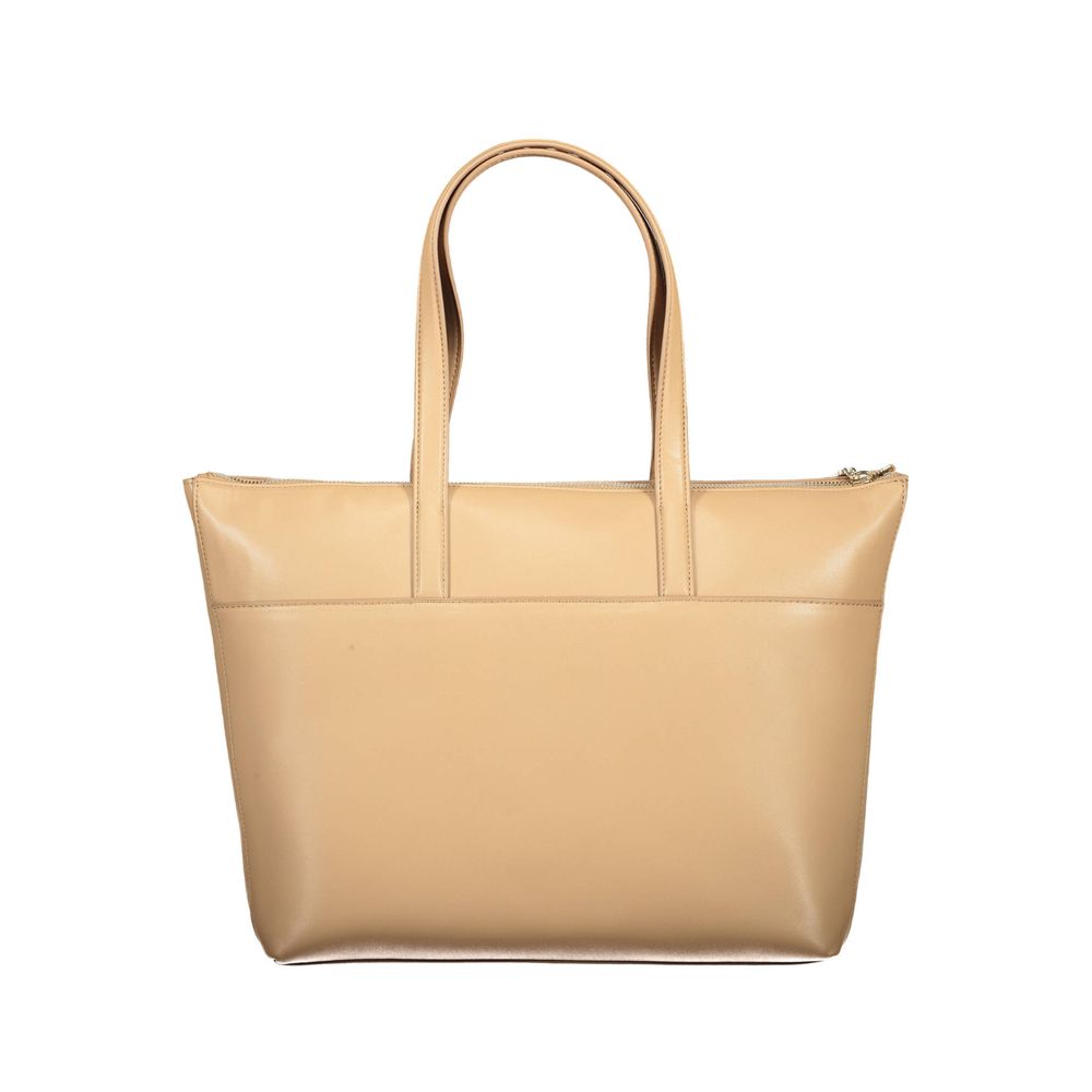 Calvin Klein Beige Polyester Handbag for Women