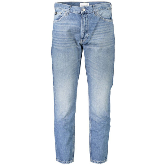 Calvin Klein Men's Blue Cotton Jeans