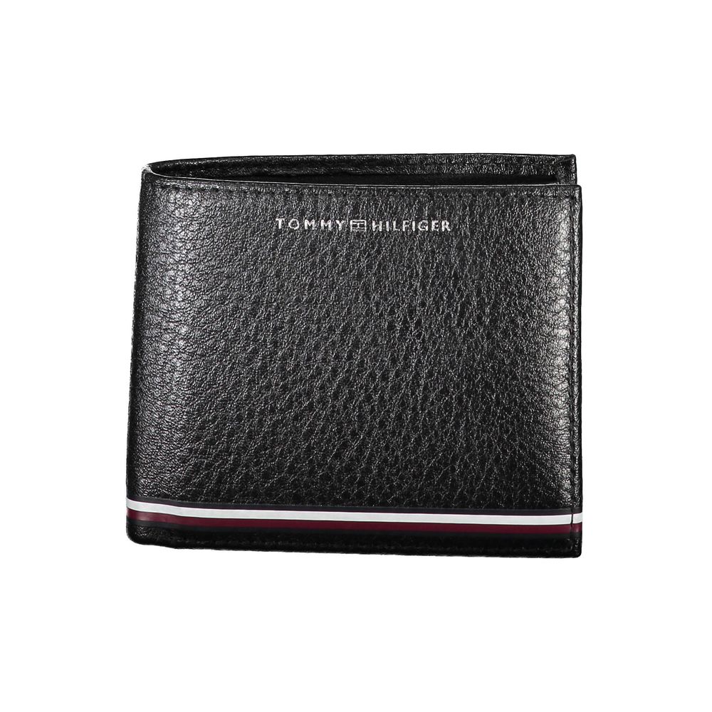Tommy Hilfiger Black Leather Men’s Wallet
