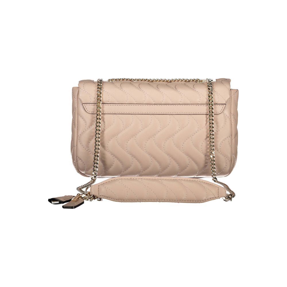 Guess Jeans Pink Handbag – Faux Leather, Stylish Chain Shoulder Bag