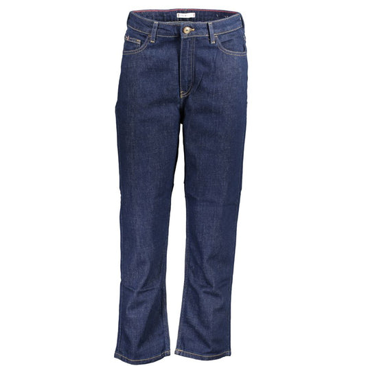 Tommy Hilfiger Blue Cotton Jeans – Classic Straight Fit