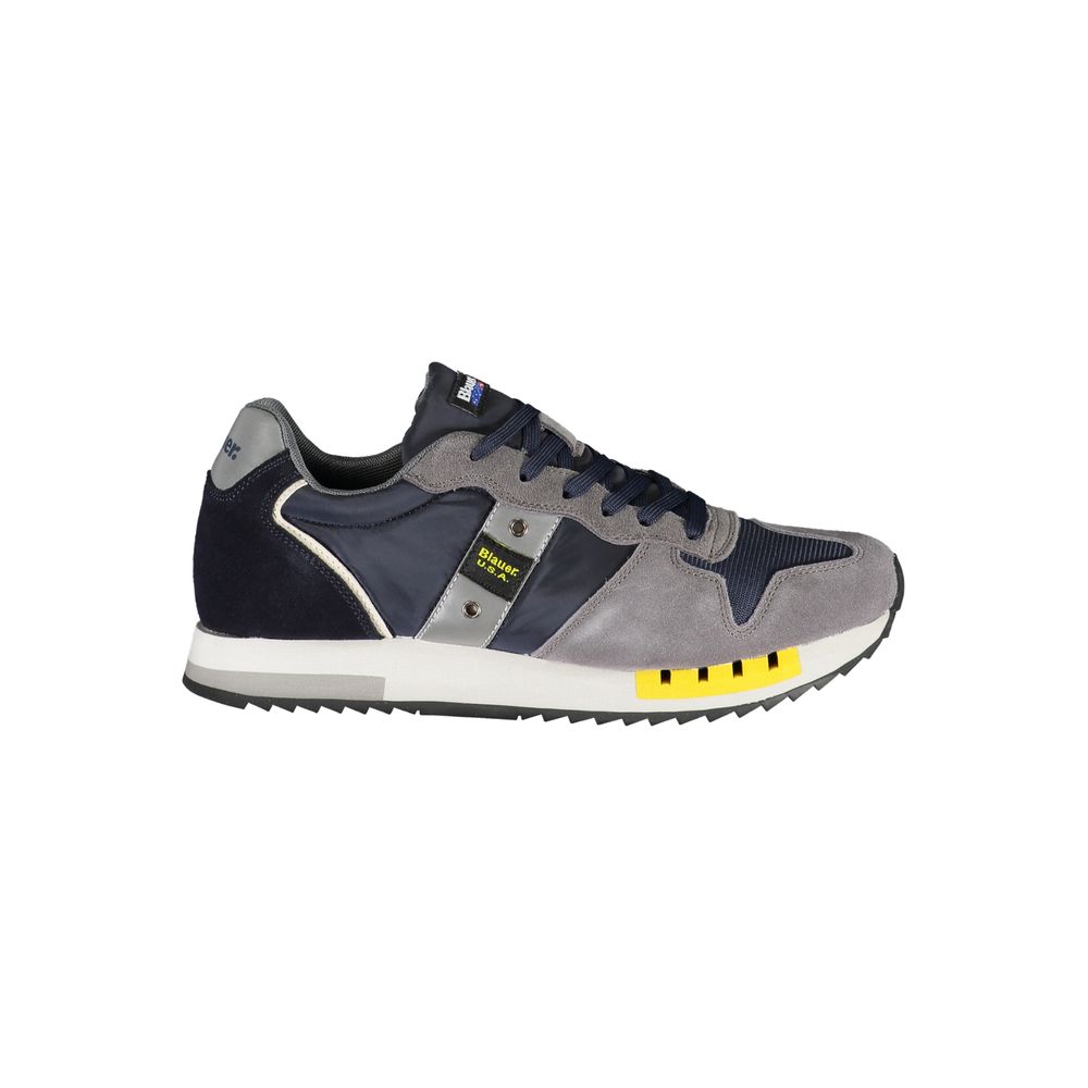 Blauer Elevate Your Step Blue Contrast Lace-Up Sneakers