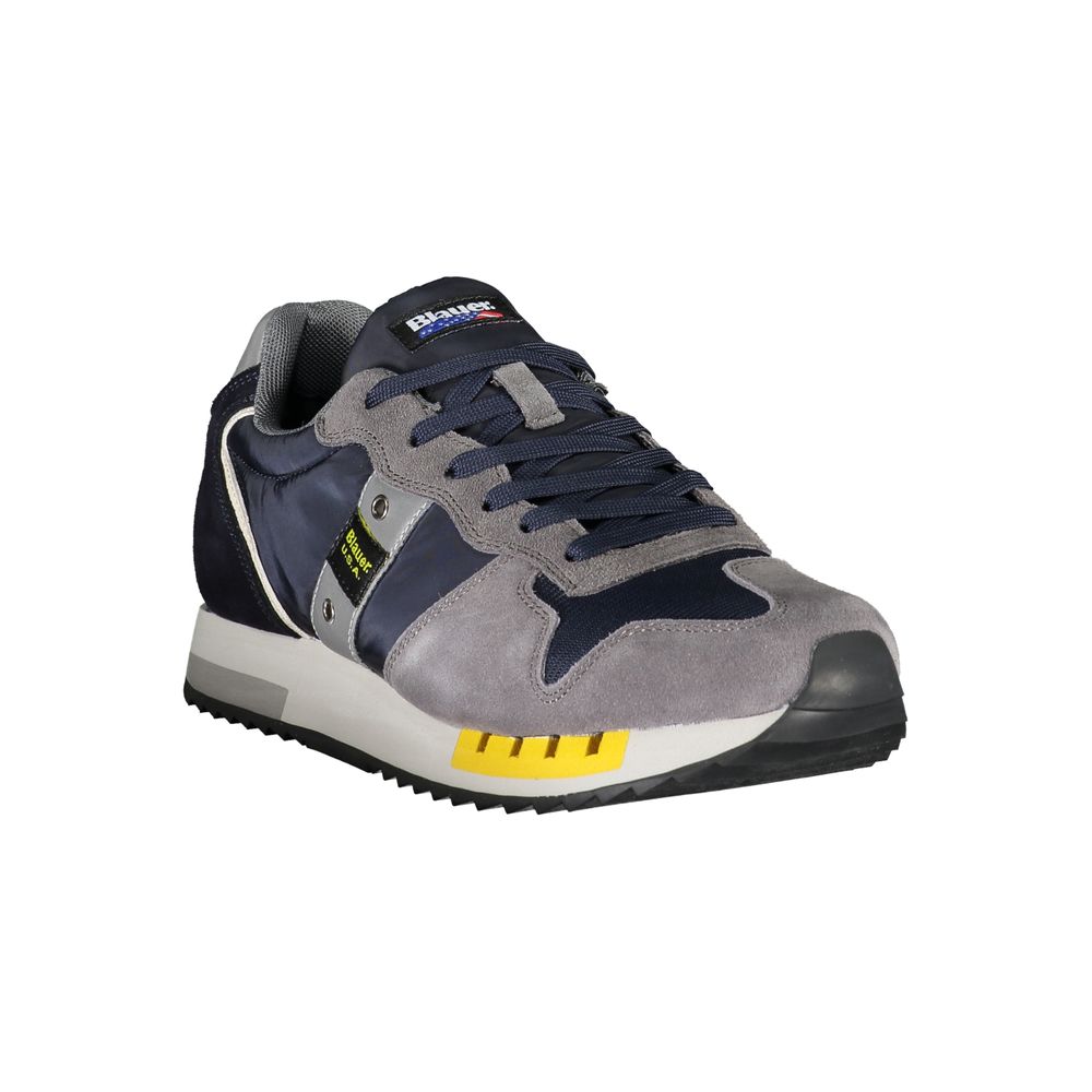 Blauer Elevate Your Step Blue Contrast Lace-Up Sneakers