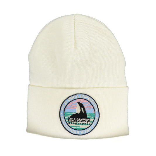 Napapijri White Acrylic Hat & Cap