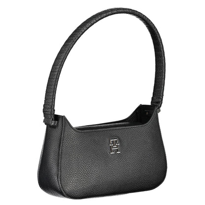 Tommy Hilfiger Black Polyethylene Handbag - The Perfect Blend of Style and Functionality
