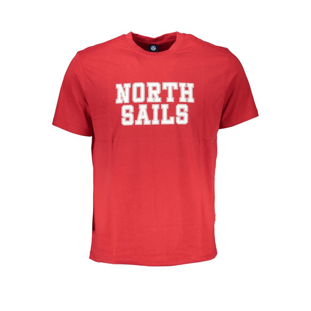 North Sails Red Cotton T-Shirt for Everyday Adventure