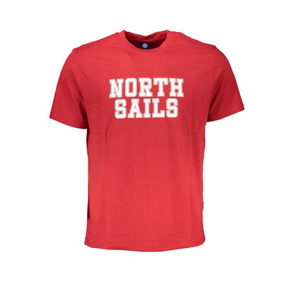 North Sails Red Cotton T-Shirt for Everyday Adventure