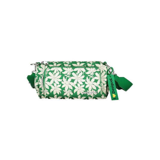 Desigual Green Polyethylene Handbag - A Stylish Statement Companion