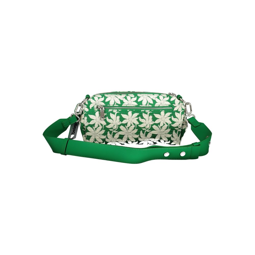 Desigual Green Polyethylene Handbag - A Stylish Statement Companion