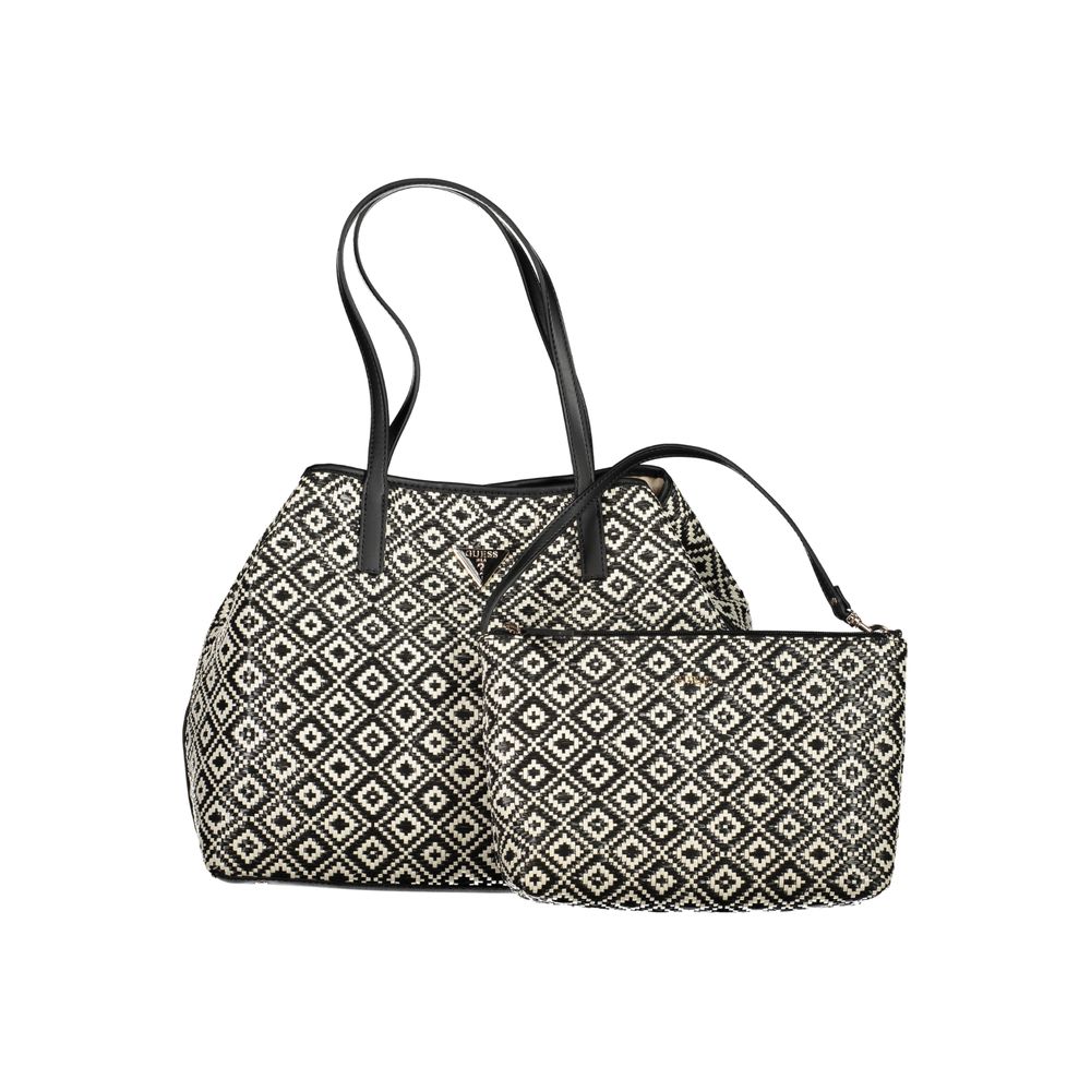 Guess Jeans Black Polyethylene Handbag - VIKKY II