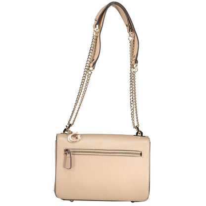 Guess Jeans Beige Polyethylene Handbag - Eliette Bag