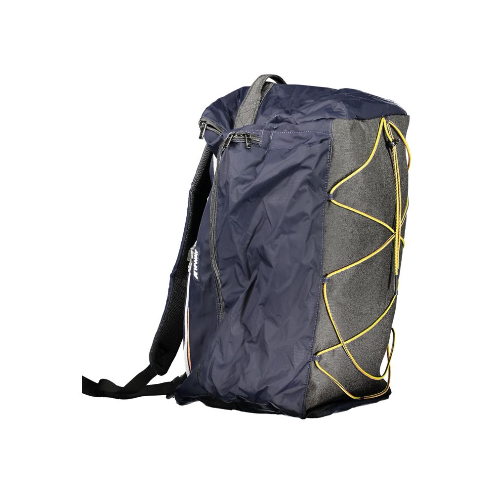 K-WAY Blue Polyester Backpack - Versatile Sports Bag