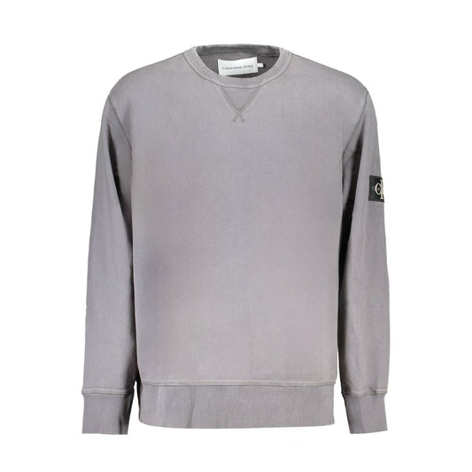 Calvin Klein Grey Cotton Men's Sweatshirt