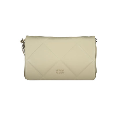 Calvin Klein Beige Cotton Handbag: Minimalist Chic for Everyday Elegance