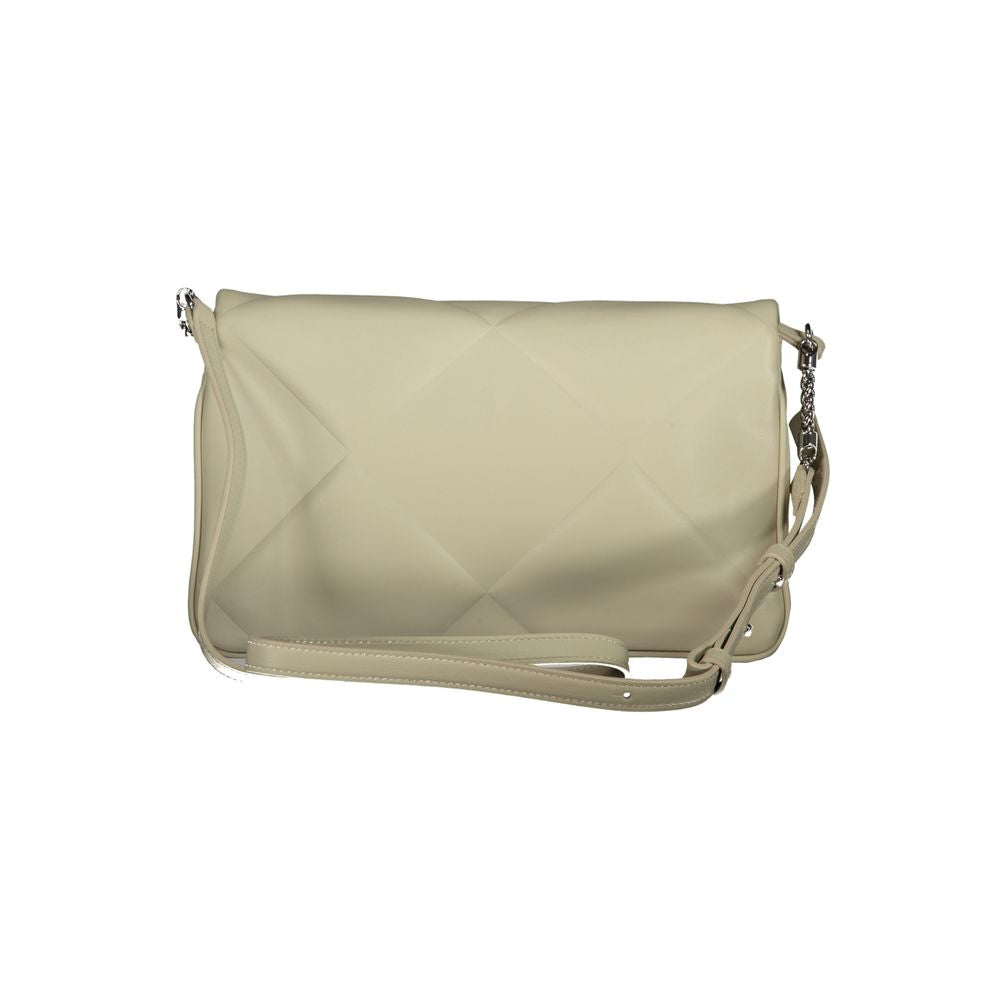 Calvin Klein Beige Cotton Handbag: Minimalist Chic for Everyday Elegance