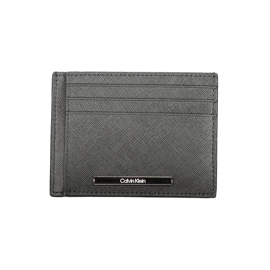 Calvin Klein Black Leather Men's Wallet Holder