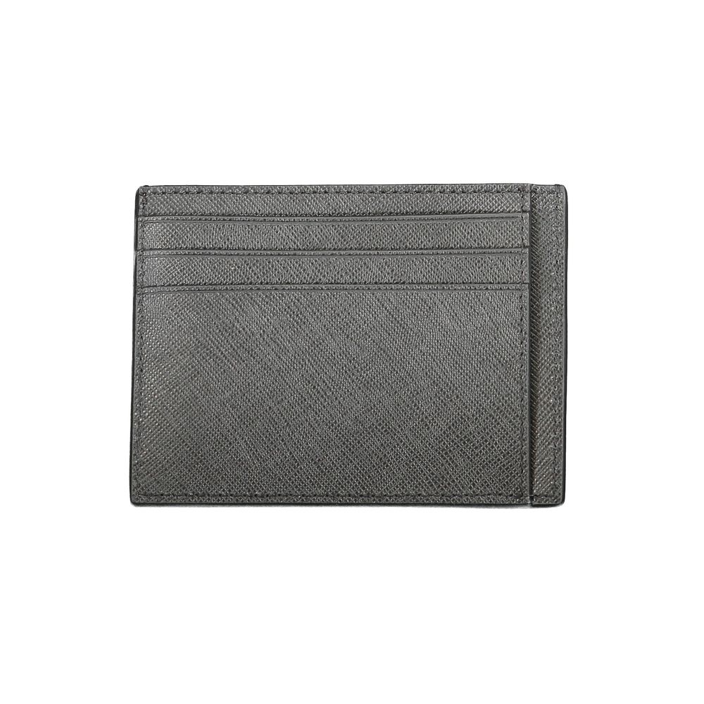 Calvin Klein Black Leather Men's Wallet Holder