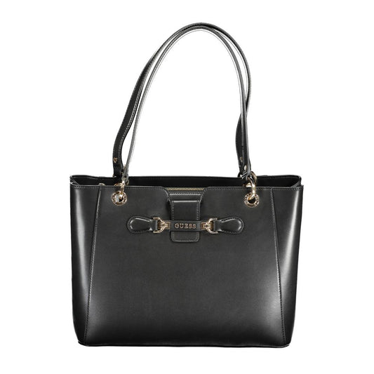 Guess Jeans Black Polyethylene Handbag - Nolana Bag