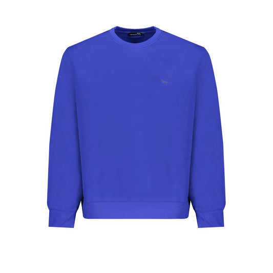 Harmont & Blaine Blue Cotton Sweater - Classic Comfort Redefined