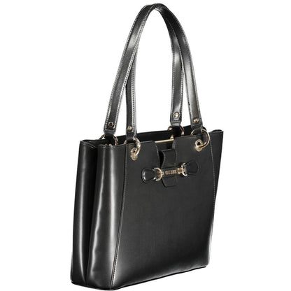 Guess Jeans Black Polyethylene Handbag - Nolana Bag