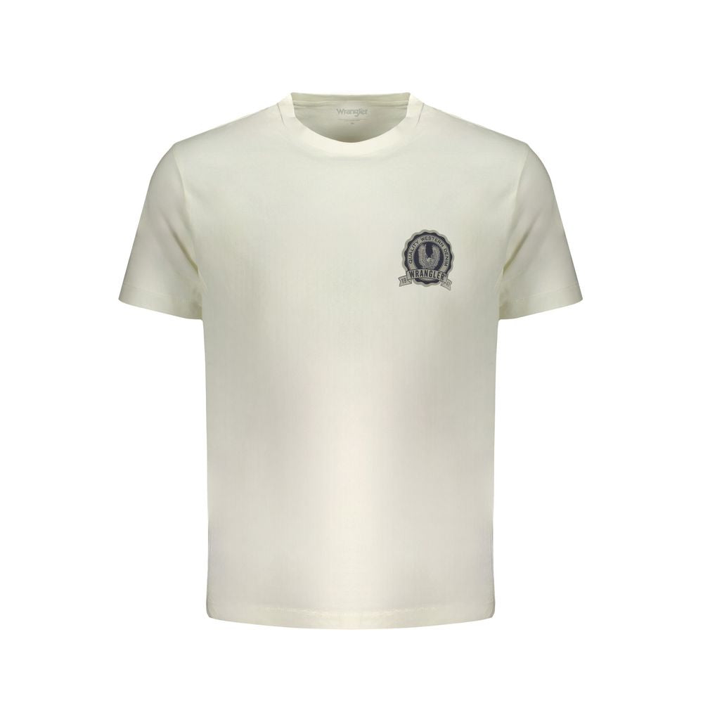 Wrangler White Cotton T-Shirt - Classic Graphic Tee