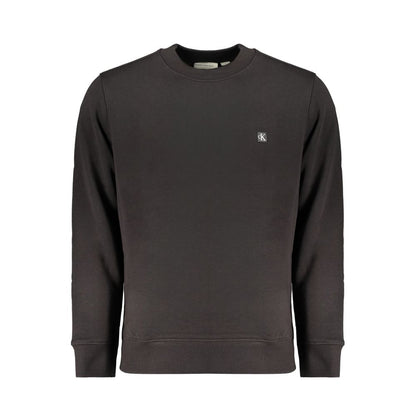 Calvin Klein Black Cotton Sweater - Timeless Comfort Redefined