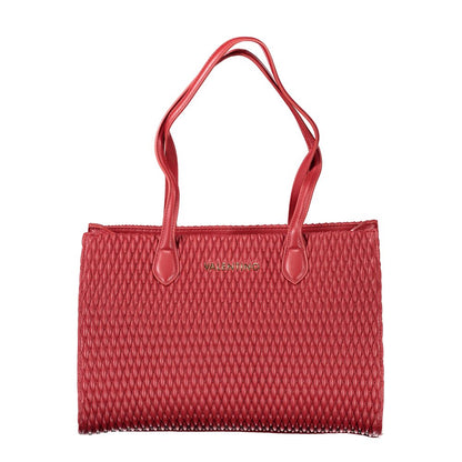 Mario Valentino Red Polyethylene Handbag with Automatic Closure