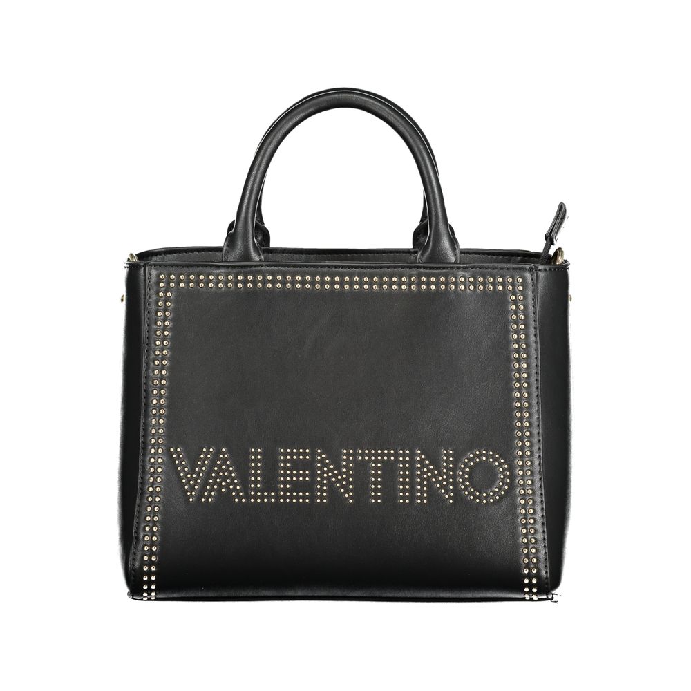 Mario Valentino Black Polyethylene Handbag with Removable Strap