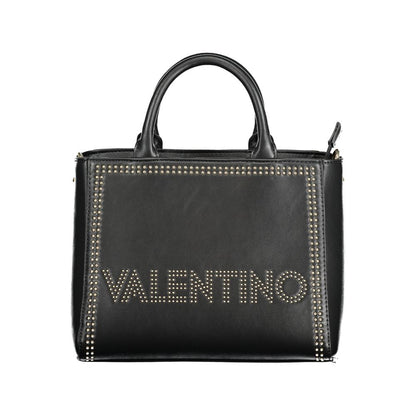 Mario Valentino Black Polyethylene Handbag with Removable Strap
