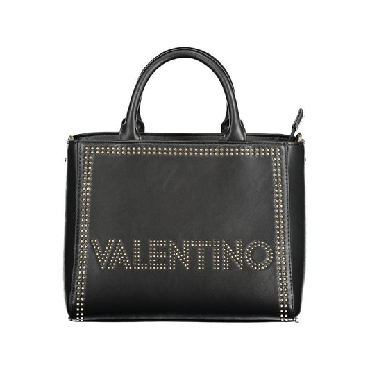 Mario Valentino Black Polyethylene Handbag with Removable Strap