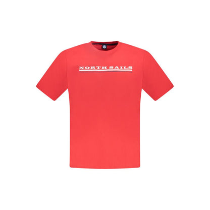 North Sails Red Cotton Men T-Shirt