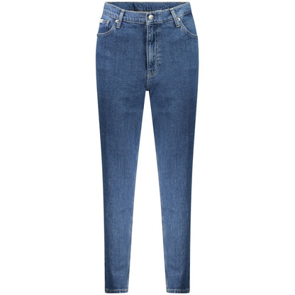 Calvin Klein Blue Cotton MOM Jeans