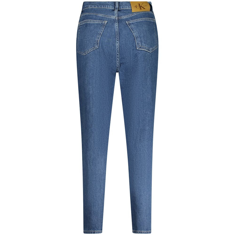 Calvin Klein Blue Cotton MOM Jeans