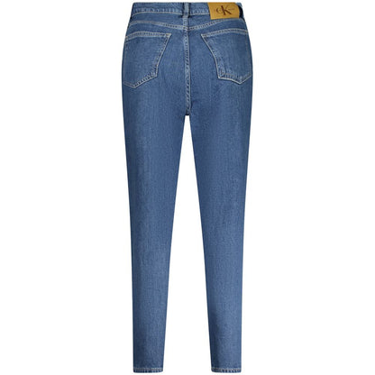 Calvin Klein Blue Cotton MOM Jeans