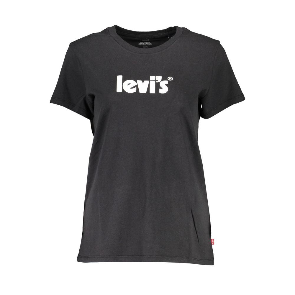 Levi's Black Cotton Short Sleeve Logo Tee
