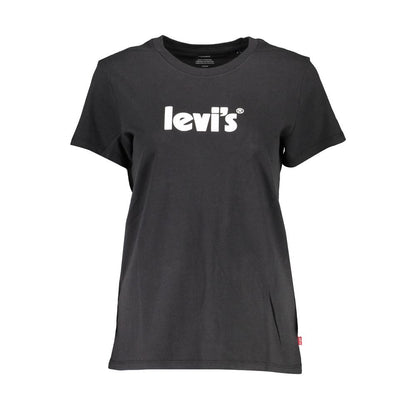 Levi's Black Cotton Short Sleeve Logo Tee